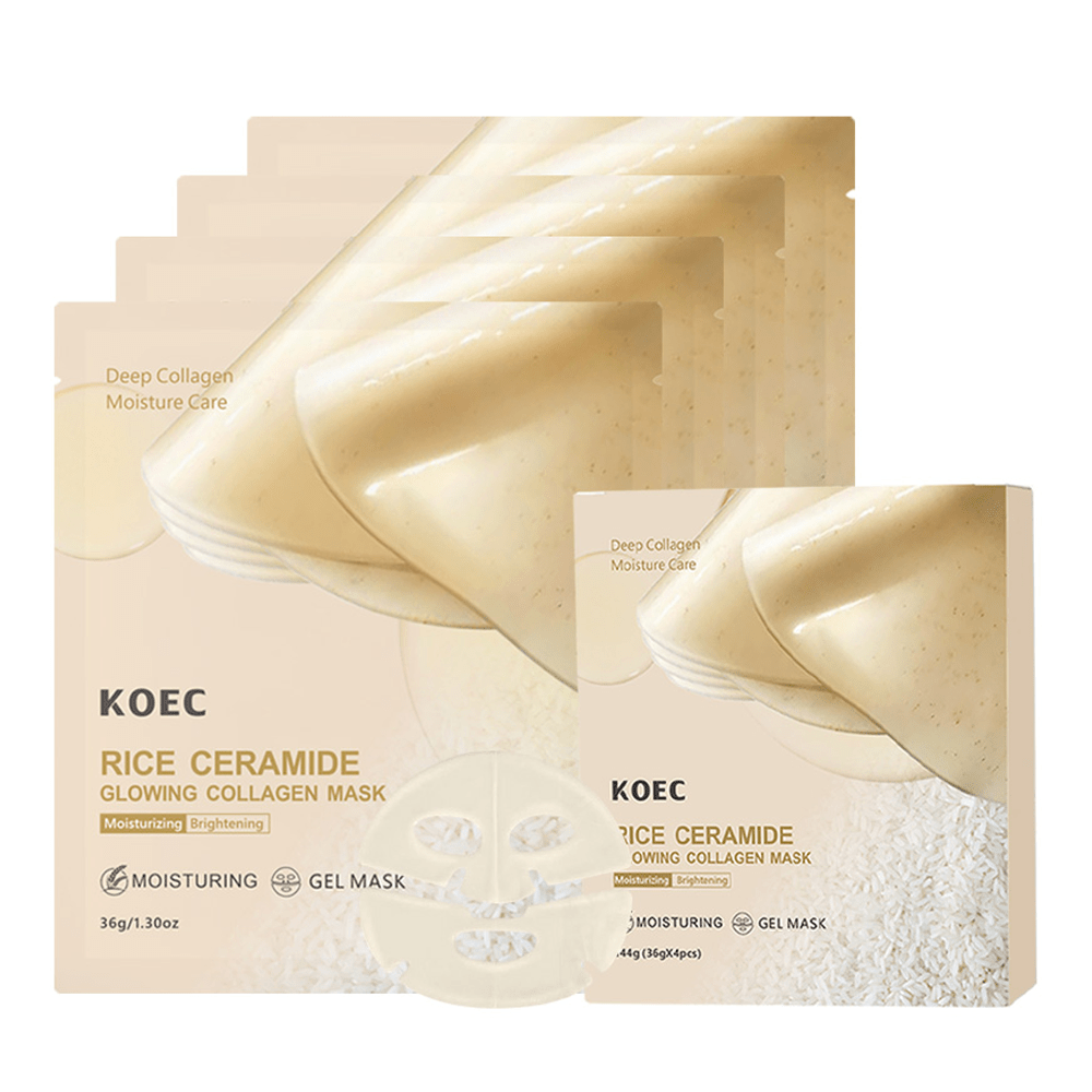 Luxury Skincare Gifts - Pirinç 70 Glow Kolajen Maskesi Gecelik