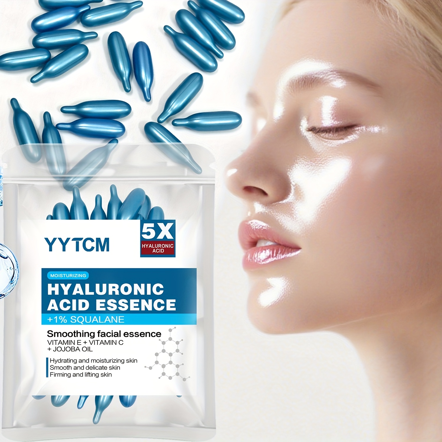 Luxury Skincare Wholesale - Hyaluronik asit derin nemlendirici kapsül özü,