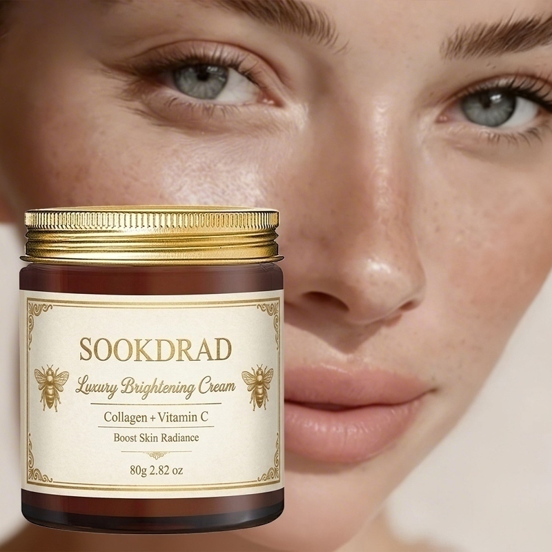 Luxury Glow Skincare - Lüks Parlatıcı Krem, Kolajen+Vitamin C, günlük
