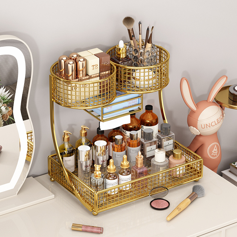 Luxury Skincare Gifts - Lüks masaüstü kozmetik düzenleyici kutu, cilt