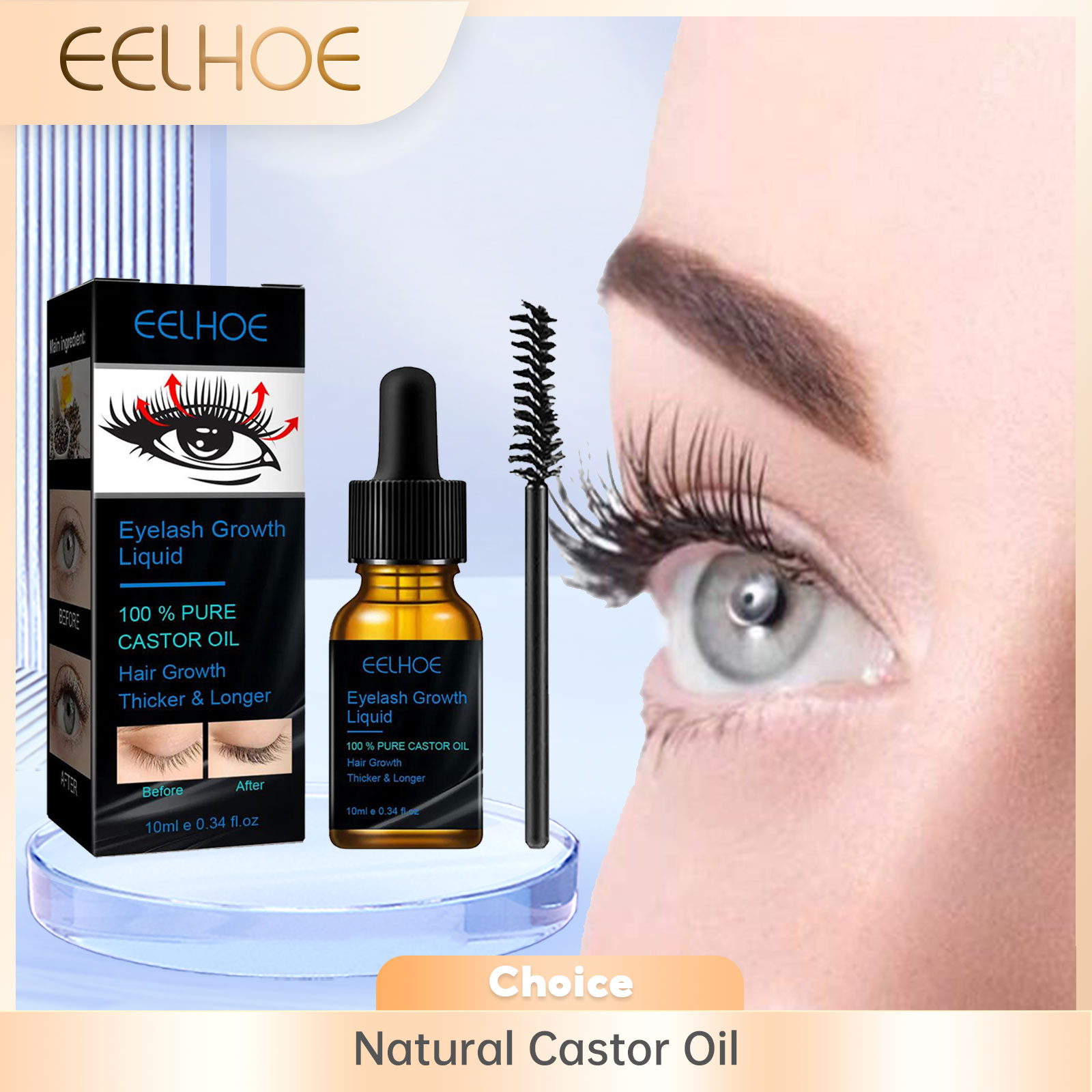 Epidermal Growth Factor - Hint yağı kirpik büyüme serumu erkekler