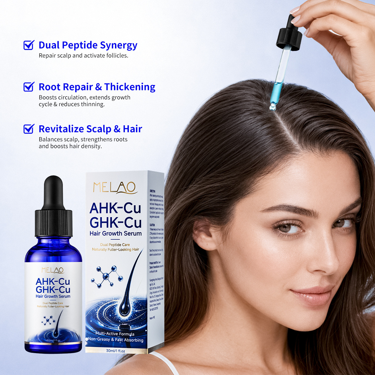30ml Bakır Çift Peptitli Saç U - Epidermal Growth Factor incelemesi ve fiyatı