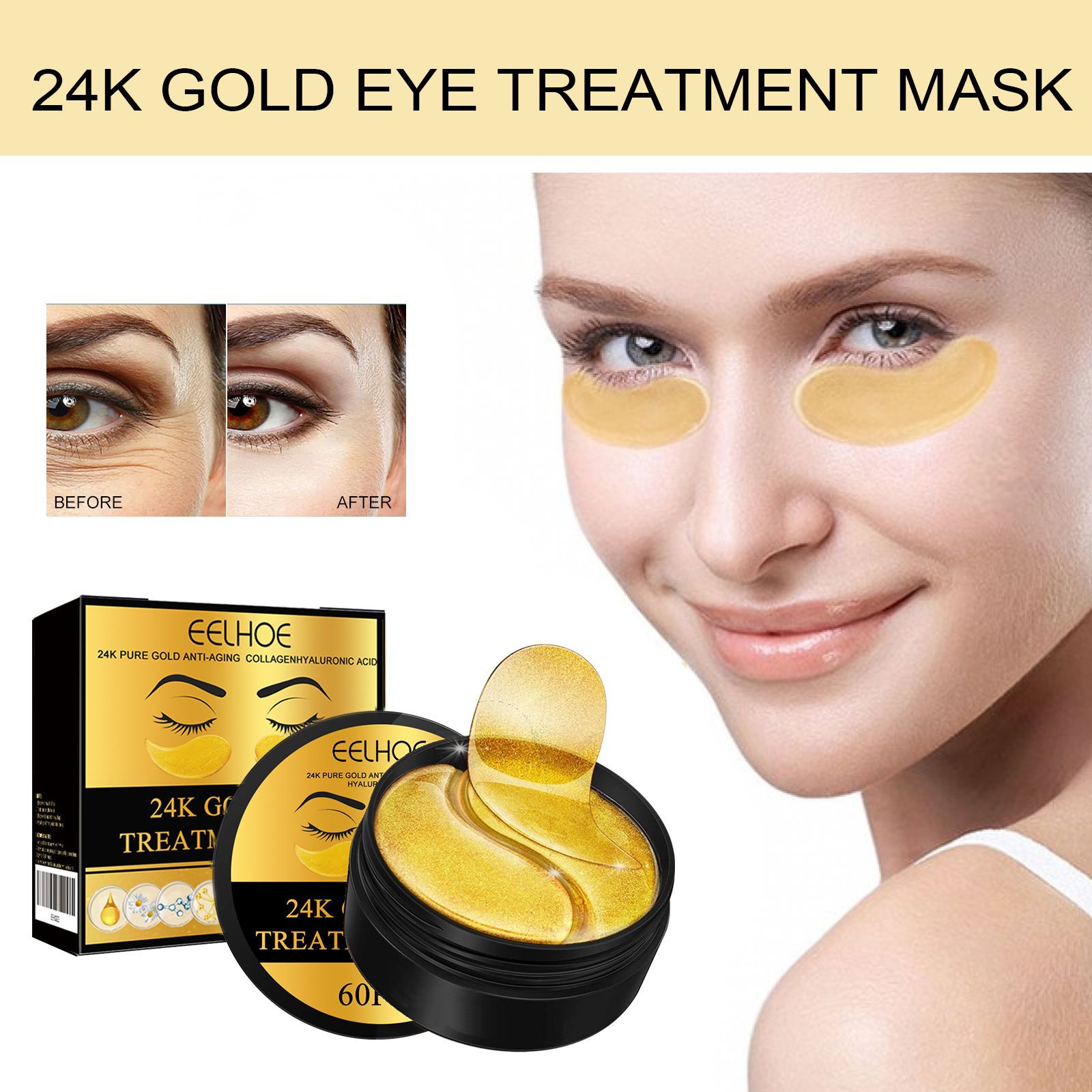 24K Altın İçeren Lüks Göz Mask - Luxury Skincare Treatments incelemesi ve fiyatı