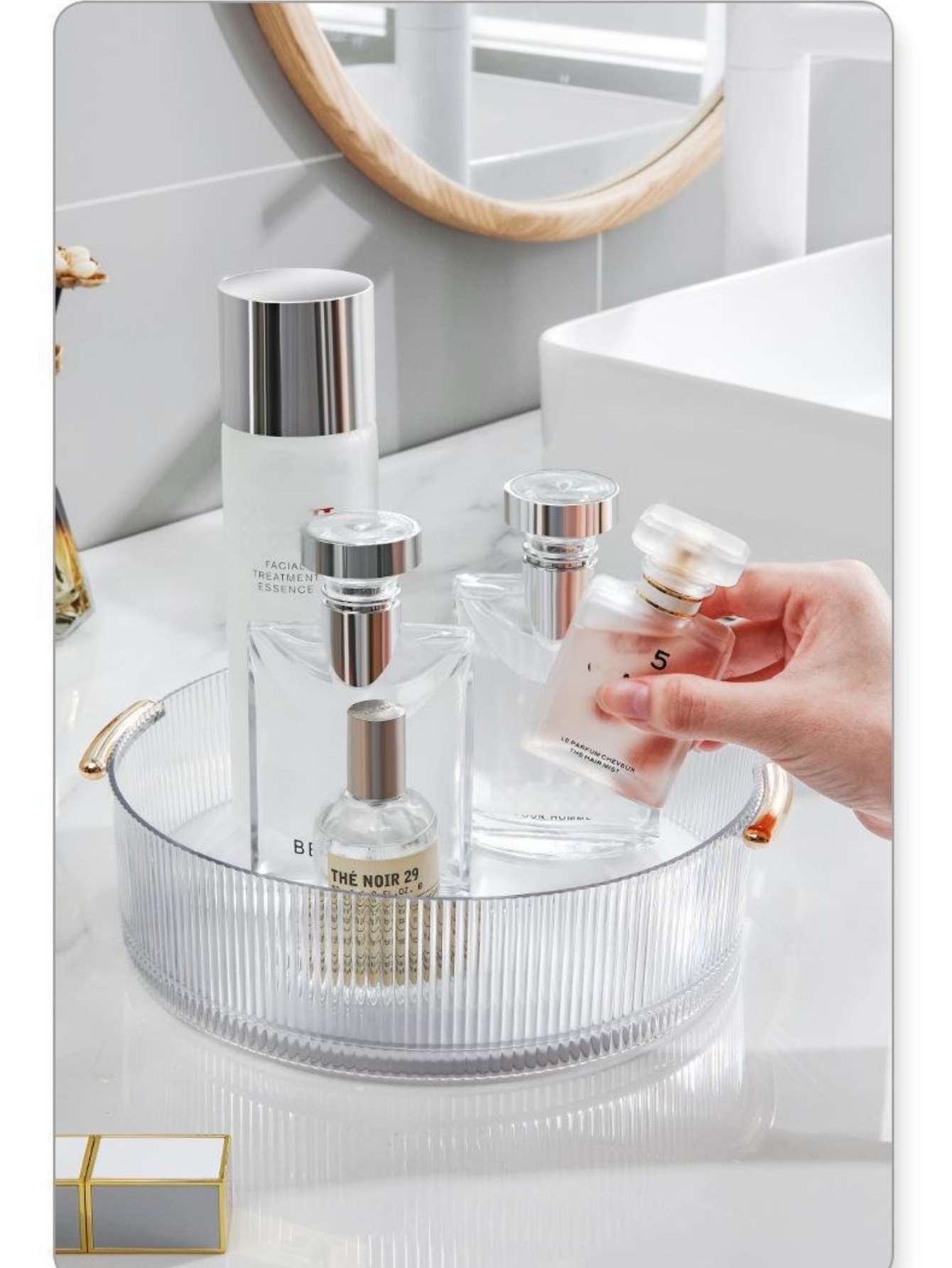 Dikey Nervürlü Şeffaf Makyaj S - Luxury Skincare Gifts incelemesi ve fiyatı