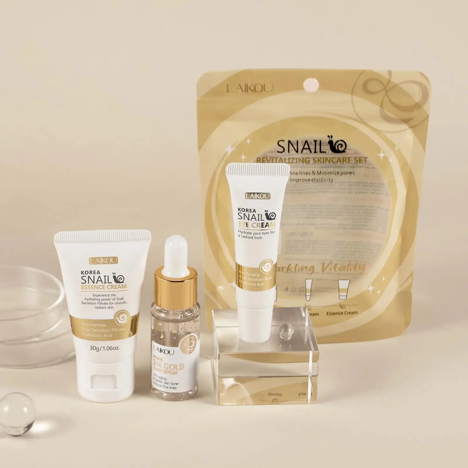 24 Ayar Altın Salyangoz Onarıc - Luxury Skincare Sets incelemesi ve fiyatı