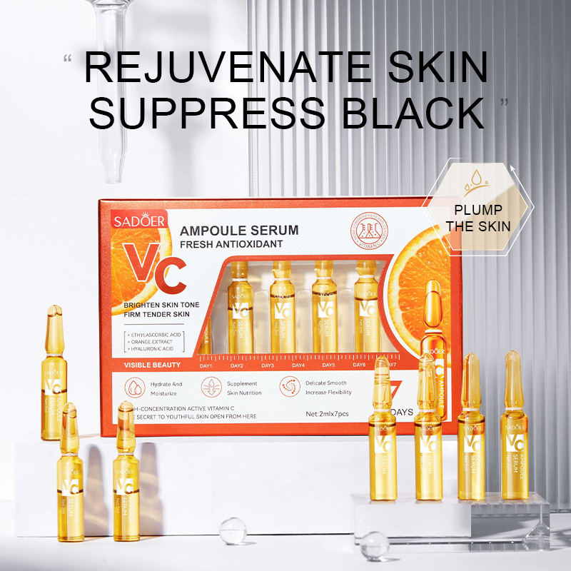 7 adet/Kit SADOER Ampul C Vita - Luxury Skincare Wholesale incelemesi ve fiyatı